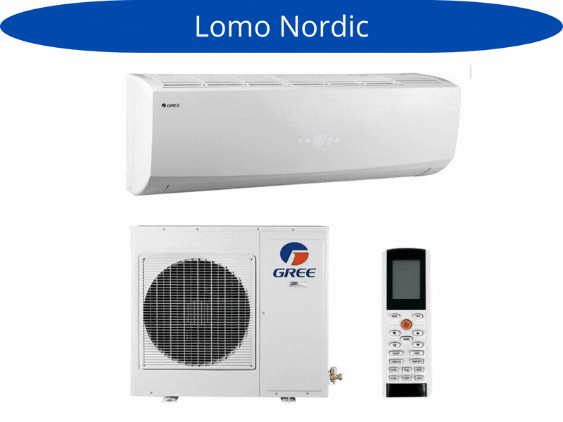 Gaisa kondicionieris/siltumsūknis Gree Lomo Nordic GWH24QEXF
